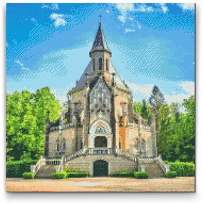 Gario Diamantové maľovanie Schwarzenberská hrobka Rozmery: 80 x 80 cm, Rámovanie: S vnútorným rámom, Diamanty: Štvorcové