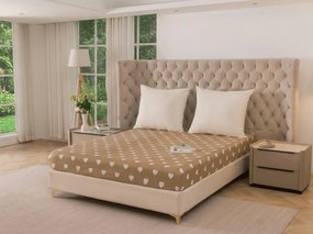 Obliečka z mikrovlákna CARAMHEART hnedé 90x200 cm
