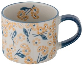 Modrý/béžový hrnček z kameniny 400 ml Myah – Bloomingville