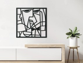 drevko Drevený obraz na stenu Gentleman Rozmer obrazu: 32 x 32,5 cm, Farba dekorácie: Čierna