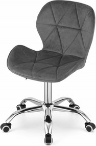 AKCIA Sivá kancelárska stolička AVOLA VELVET II. akosť