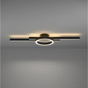 Eglo 900953-LED RGBW Stmievateľné stropné svietidlo AMANDOLO 23,5W/230V čierna + DO