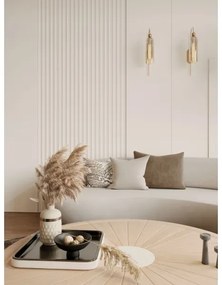 MAXLIGHT W0332 - Nástenná lampa CAMPANILA 1xE27/40W/230V mosadz/béžová