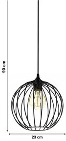 Luster na lanku MATT 1xE27/60W/230V