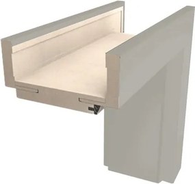 Obložková zárubeň DRE 60 cm pre hrúbku steny 8-10,5 cm kašmír matný ľavá O1KAS60L