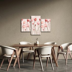 Obraz - Ružové tulipány (90x60 cm)