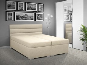 Čalúnená posteľ s úložným priestorom Bolero 180 Typ farebného prevedenia: Savana krém 01, Typ čela: A
