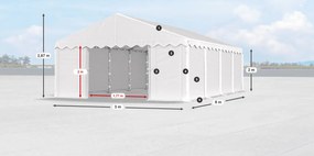 Bestent Skladová hala/ garáž 3x8x2m Comfort PE 240g
