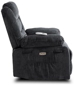 Masážne kreslo AMADEO čierne