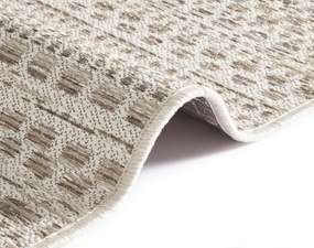 NORTHRUGS - Hanse Home koberce Kusový koberec Lotus Creme Taupe 103251 – na von aj na doma - 120x170 cm