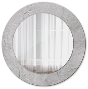Šedý cement Okrúhle zrkadlo s motívom