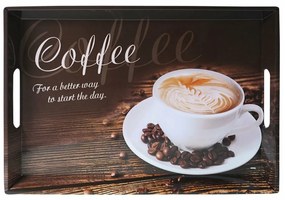 Kesper 77397 Servírovací podnos Káva, 50 x 35 x 4,5 cm