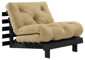 Kreslo v horčicovej farbe Roots Black Night – Karup Design