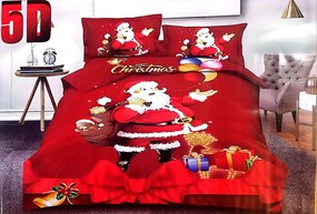 Obliečky Vianočný vzor B/3 Bavlna 7-dielna súprava