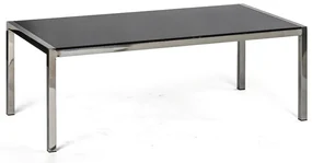 Konferenčný sklenený stôl TAZ, 120x60 cm, čierny