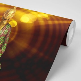 Samolepiaca tapeta socha Budhu s abstraktným pozadím - 150x100