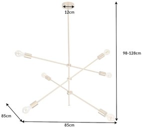 Závesná lampa variácia zlatá