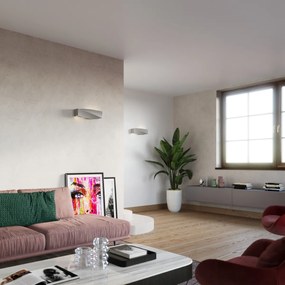 Nástenné svietidlo Sigma, 1x sivé keramické tienidlo