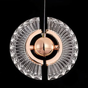 Toolight Toolight, LED stropné svietidlo, 6W, 3000K, LHJ108-2CP, ružové zlato, OSW-60049