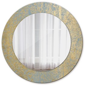 Textúra zlata Okrúhle dekoračné zrkadlo