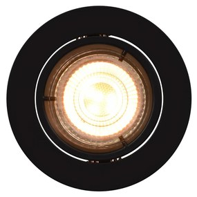 LED svietidlá Carina smart, 3ks, okrúhle, čierna