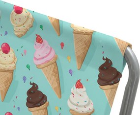 Skladacia plážové lehátko SAND ICE CREAM, farebné