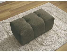 Khaki podnožka z textílie buklé Roxelane – Bobochic Paris