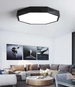 Toolight - Stropné svietidlo Diamond 50cm E27 5x60W APP863-C, čierna, OSW-08959