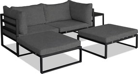 Autronic BONTEC Záhradná zostava, kov, látka, sivá, AZ-L1761 GREY Farba: Šedá