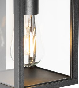 Inteligentné vonkajšie nástenné svietidlo čierne IP44 vrátane Wifi ST64 - Charlois