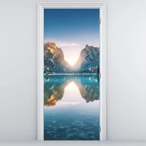 Fototapeta na dvere - Horské jazero (95x205cm)