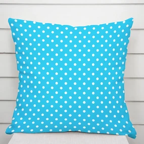 Biante Bavlnená obliečka na vankúš Sandra SA-135 Biele bodky na modrom 45 x 45 cm