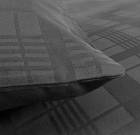 SATÉNOVÉ OBLIEČKY MARSELA EXCLUSIVE 160X200 CM, 2KS 70X80 CM TMAVOSIVÉ