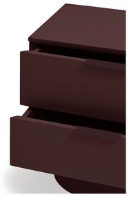 Vínovočervený nočný stolík Totem – Teulat