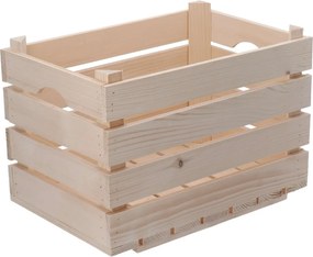 ČistéDrevo Drevená debnička 40 x 26 x 26 cm