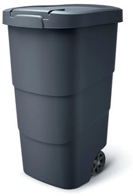 Záhradná nádoba s odolnými kolieskami, 110 l, antracit