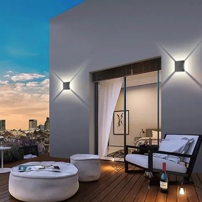 Brilagi - LED exteriérové nástenné svietidlo QUADRAY LED/4W/230V antracitové IP65