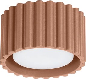 Stropné svietidlo Aura, 1x hnedé hliníkové tienidlo, (6 cm)