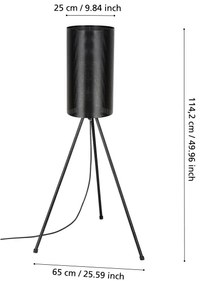 Eglo 900259 - Vonkajšia stojacia lampa LADUNARA 1xE27/40W/230V IP44