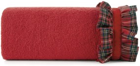 VIANOČNÝ FROTÉ UTERÁK SANTA1 SADA 3KS 70X140 CM ČERVENÁ
