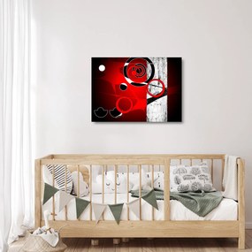 Sklenený obraz abstrakcie (70x50 cm)