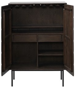 Tmavohnedá skrinka 90x130 cm Latina – Unique Furniture