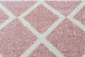 Kusový shaggy koberec BERBER TROIK ružový
