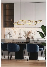 LED luster na lane ANNELI LED/45W/230V 125 cm zlatý