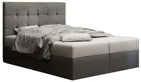 Manželská posteľ Boxspring 140 cm Duel 2 (sivá) (s matracom a úložným priestorom). Vlastná spoľahlivá doprava až k Vám domov. 1046450