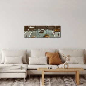 Obraz - New York (s hodinami) (90x30 cm)