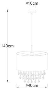 Globo 15188H3 - Luster AMY 1xE27/60W