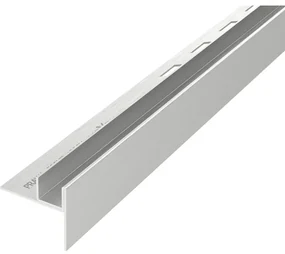 Mexen Line-B lišta na sklo 180 cm pravá, brúsená oceľ, 181004180R