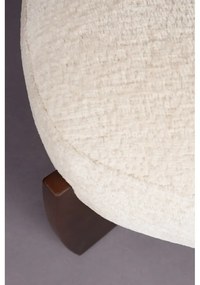 Béžová podnožka z textílie buklé Emilius – Dutchbone