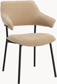 Zamatové jedálenské stoličky Girra, 2 ks